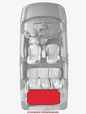 ЭВА коврики «Queen Lux» багажник для Лада 21218 Фора